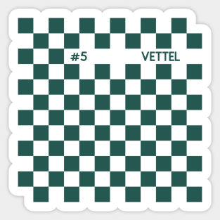 Sebastian Vettel Racing Flag - 2022 Season Sticker